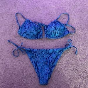 Snake print Bikini set